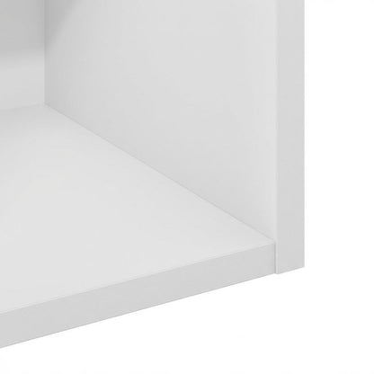 Wooden White Bookcase with Compact Size and Sturdy Construction