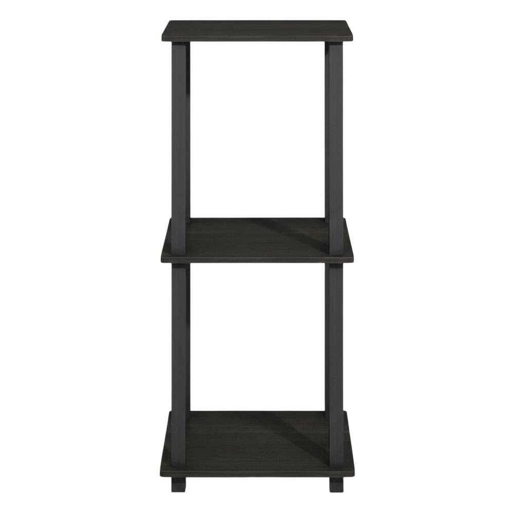 Wood bookcase with sleek design, sturdy construction, perfect for living room, 2-pc