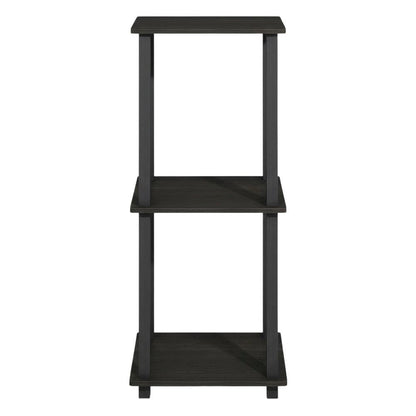 Wood bookcase with sleek design, sturdy construction, perfect for living room, 2-pc