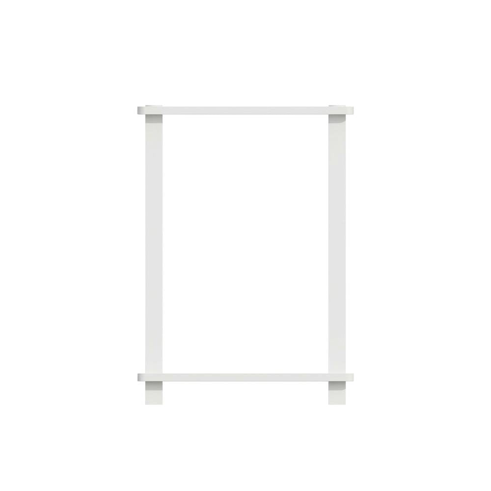 White wood nightstand with compact design and versatile surface