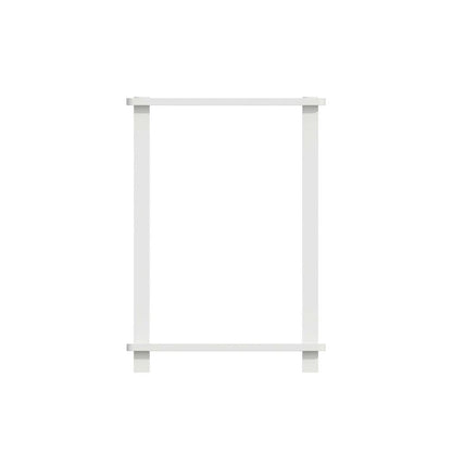 White wood nightstand with compact design and versatile surface