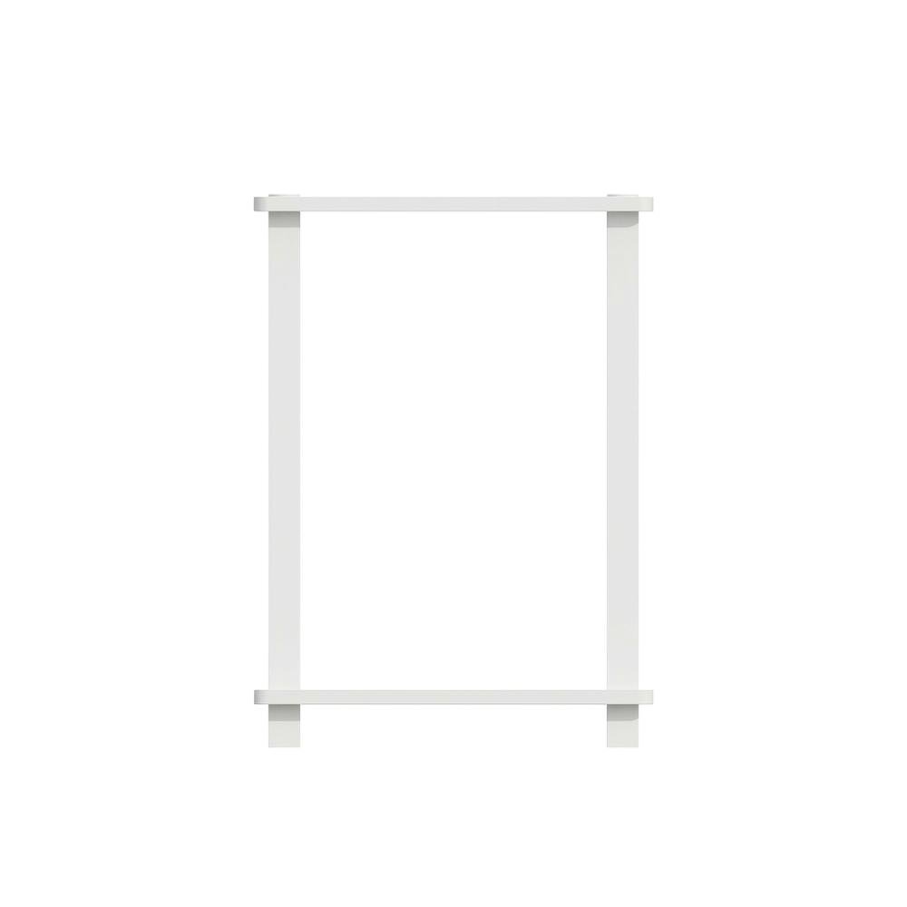 White wood nightstand with compact design and versatile surface