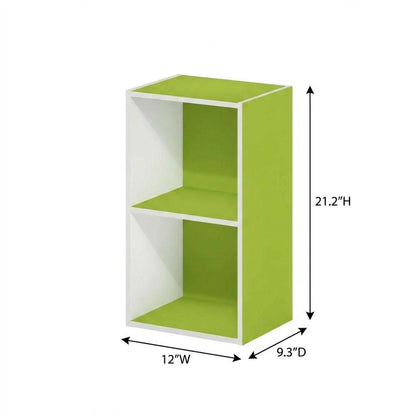 Storage solution with 2 open tiers, suitable for living room or office