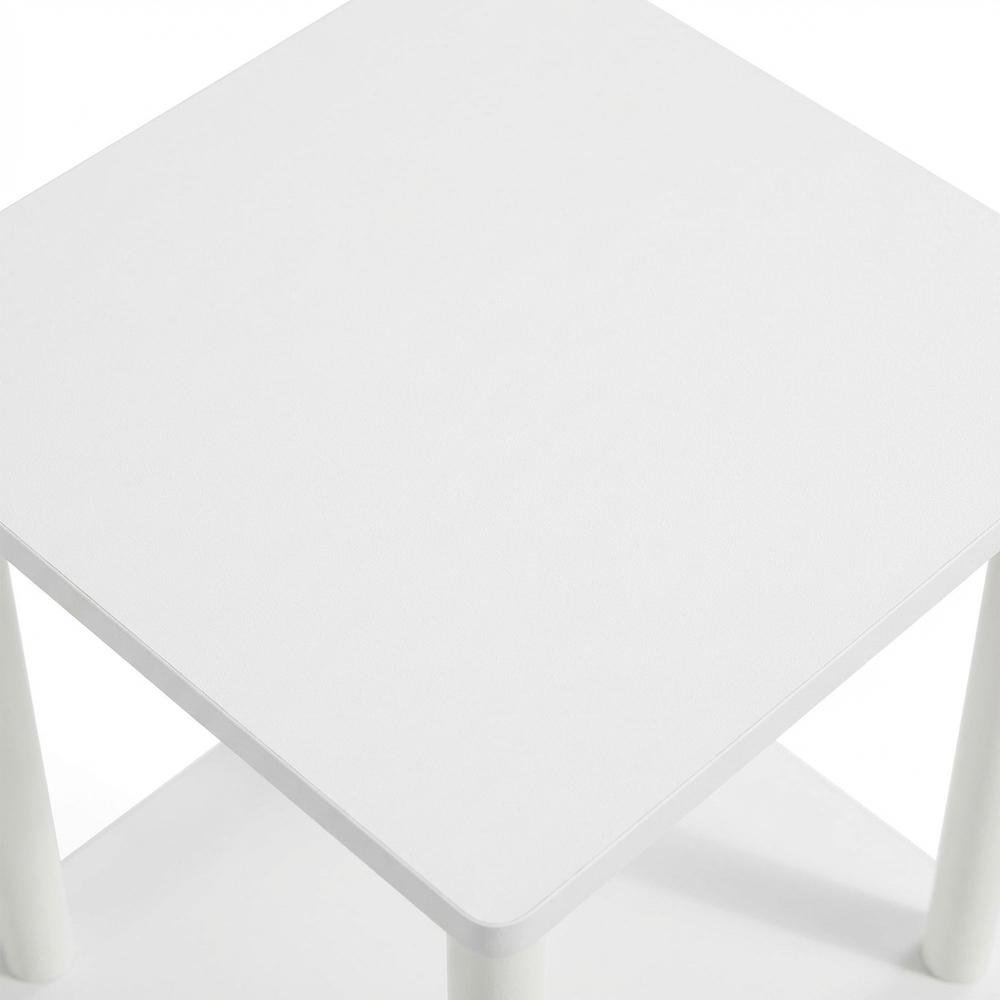 White Wooden Bookcase with Tall Storage and Stylish Finish