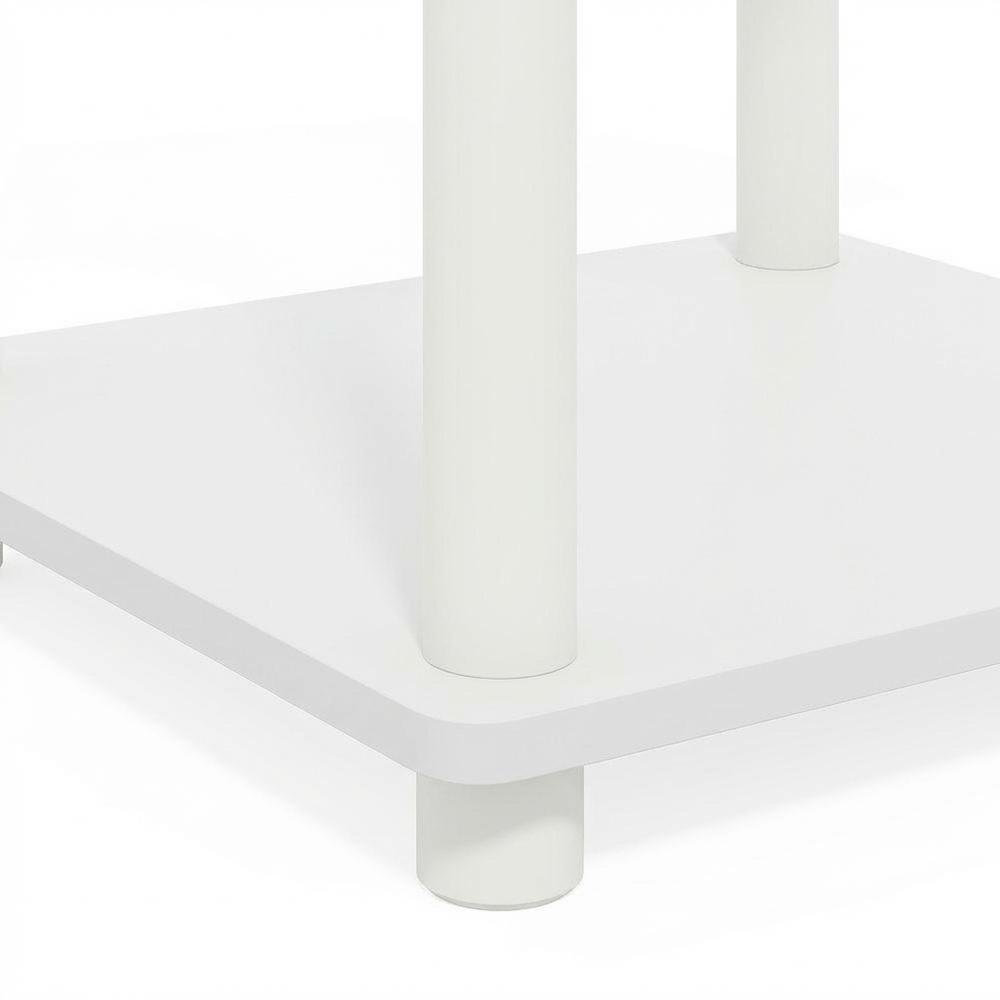 White Wooden Bookcase with Tall Storage and Stylish Finish