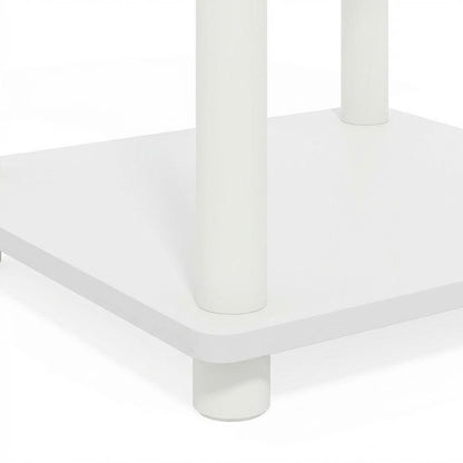 White Wooden Bookcase with Tall Storage and Stylish Finish