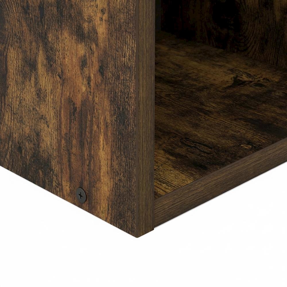 Wooden Bookcase in Finish with Open Shelving for Storage