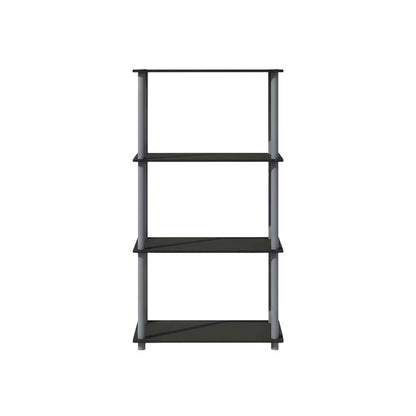Wooden bookcase with open shelf design for versatile storage