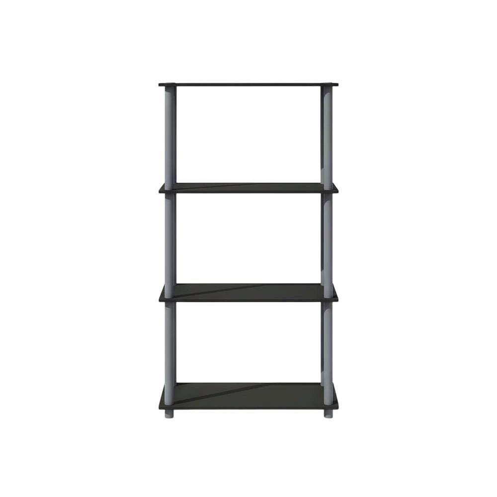 Wooden bookcase with open shelf design for versatile storage