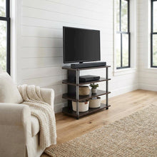 Espresso 4-Tier TV Stand, Easy Assembly, Composite Wood Construction