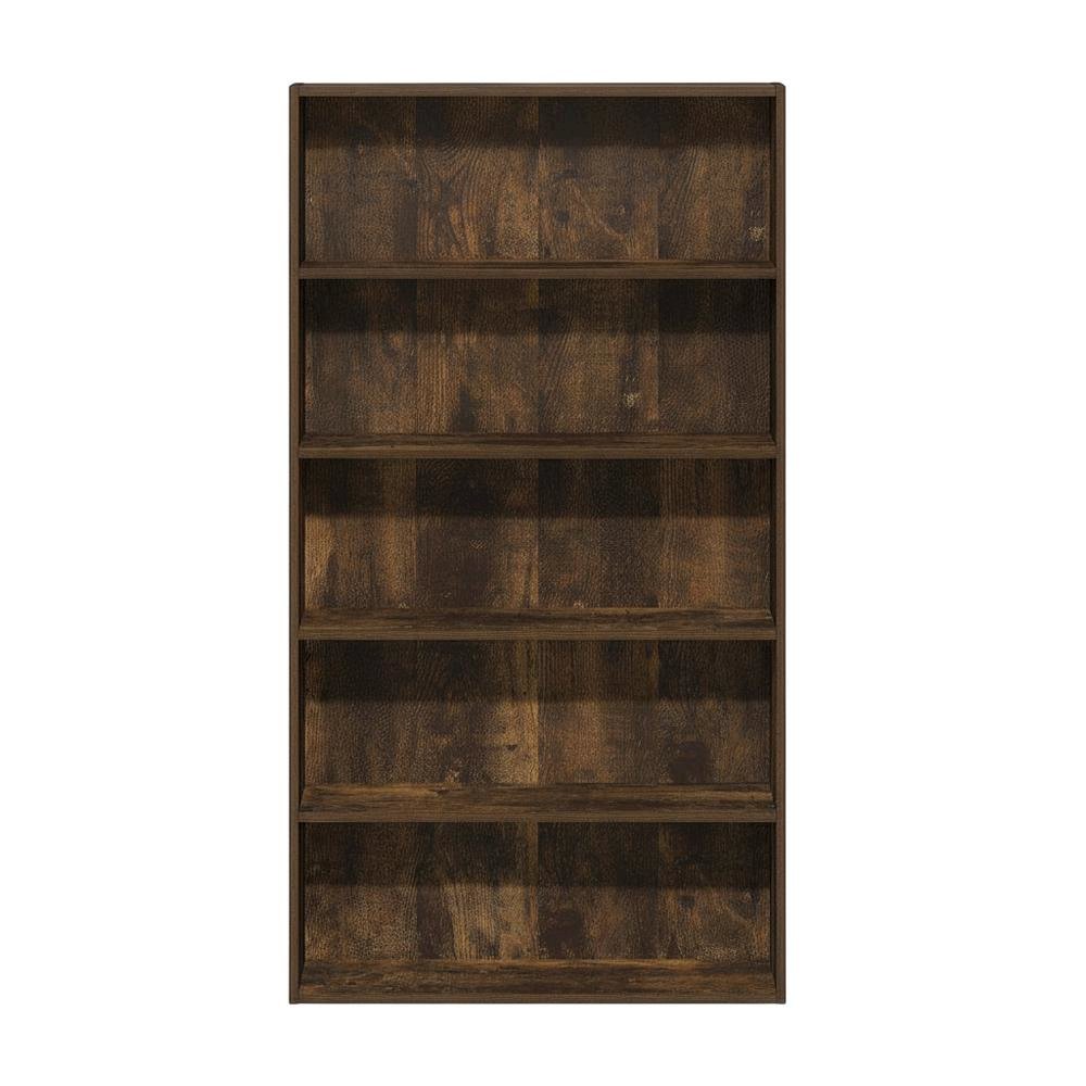 Wooden bookcase with clean design and sturdy construction