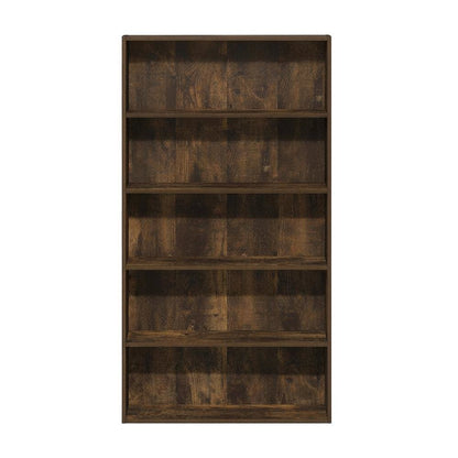 Wooden bookcase with clean design and sturdy construction