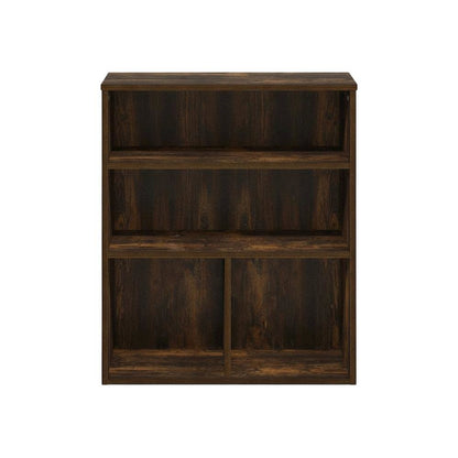 Wooden bookcase with clean design and versatile storage