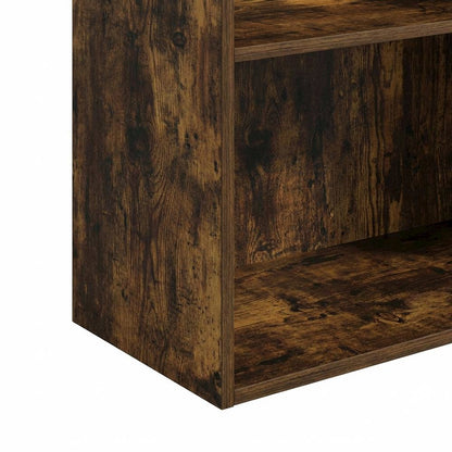 Wood Bookcase with Open Shelving for Living Room Storage