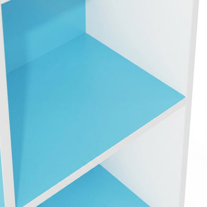 Wooden bookcase with open shelves for versatile storage