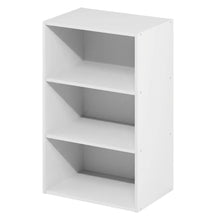 Modern Wood Bookcase with Adjustable Shelves for Living Room Storage