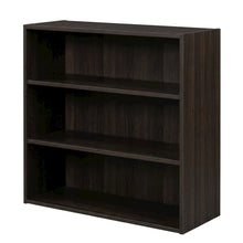 Wooden bookcase with a sleek design, durable construction, and open shelving