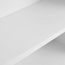 Wooden bookcase with open shelves and modern design suitable for home or office