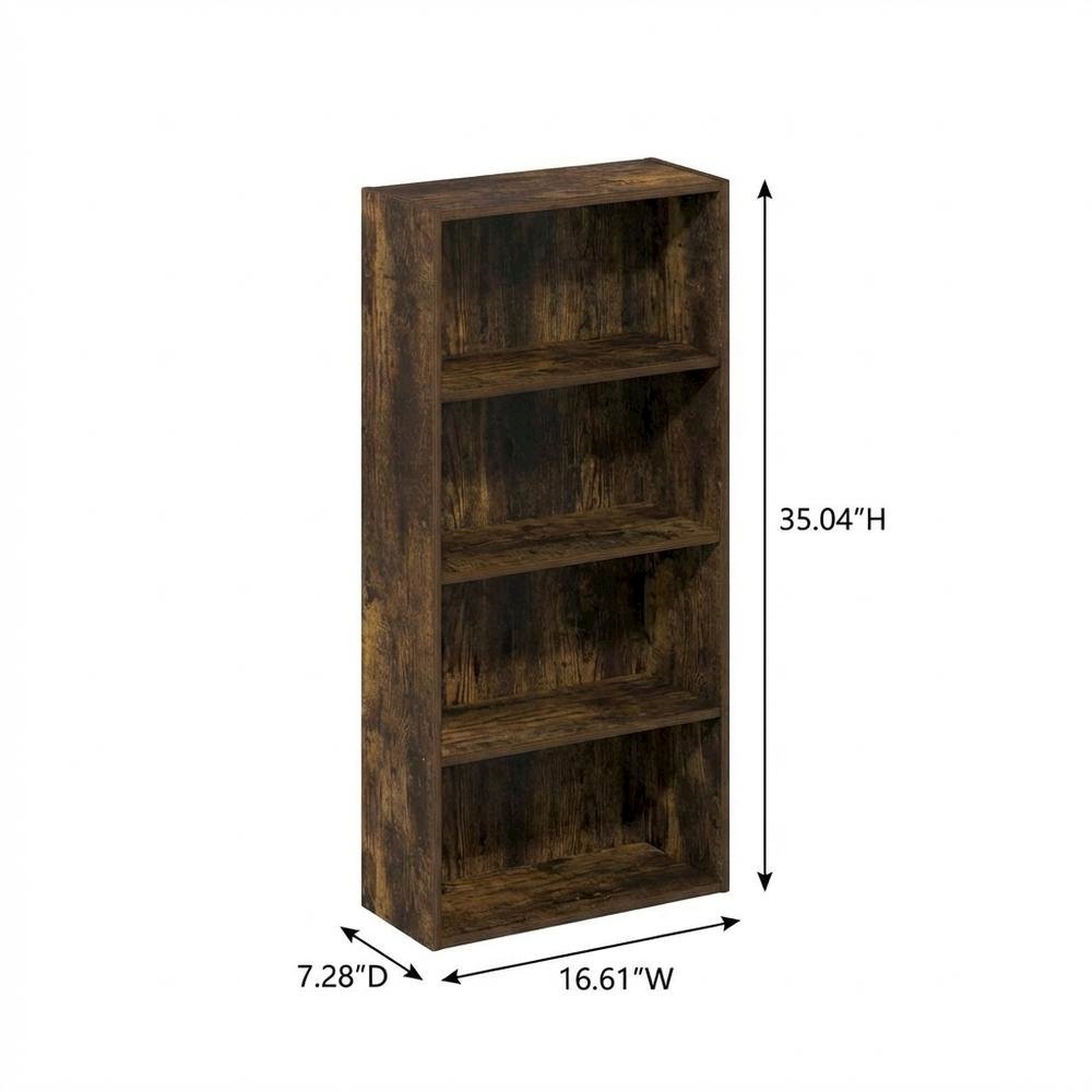 Wooden Bookcase with Shelves for Home Storage and Organization