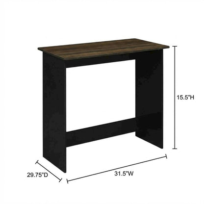 Columbia Walnut Study Table with Durable Surface, Compact Design for Home Office