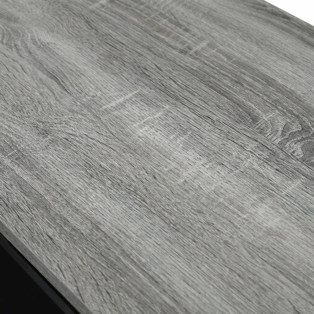 Black and Grey Laptop Desk with Steel Frame and Spacious Surface