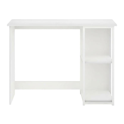 White Modern Living Computer Desk with Sturdy Construction and Spacious Surface