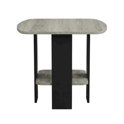 French Oak Grey, End Side Table, Quality Build, Durable Wood Frame