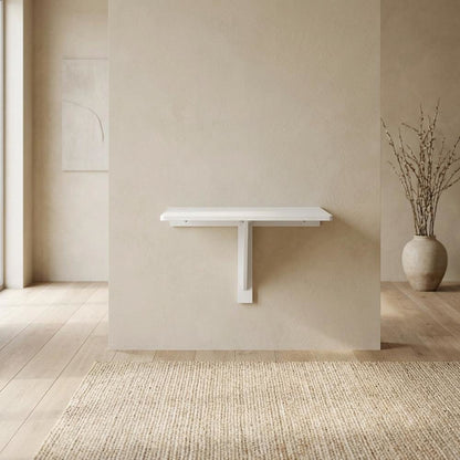 White, Wall Mounting Folding Table, Folding Design, Wall Mounted