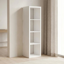 Wooden Open-Back Vertical Cube Storage Organizer Bookshelf Bookcase with Storage