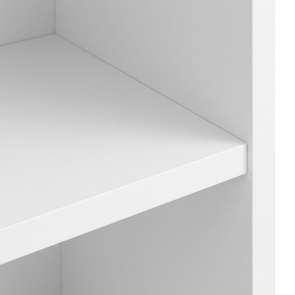 Engineered Wood Tall Bookshelf and Cube Storage Organizer