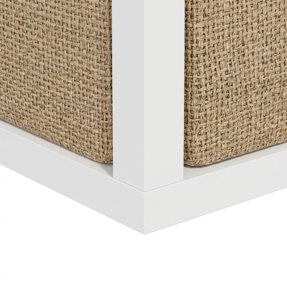 Engineered Wood Tall Bookshelf and Cube Storage Organizer