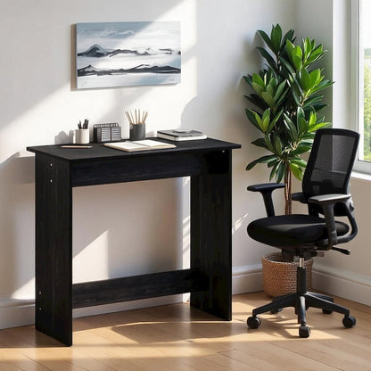 Black Wooden Office Desk with Storage, Writing Desk and Study Desk Design