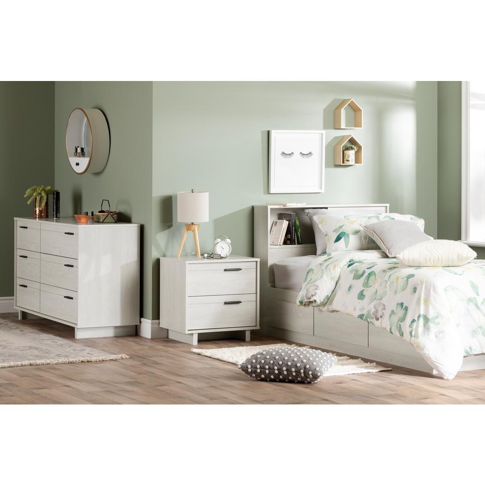 Fynn 6-Drawer Double Dresser, Winter Oak