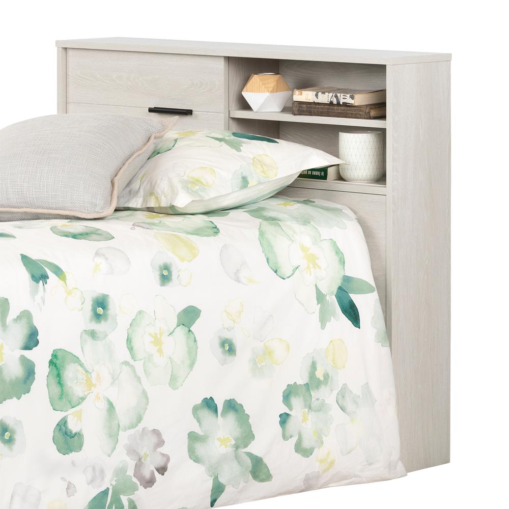 Fynn Headboard with Storage, Winter Oak