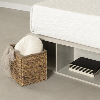 Prairie Storage Bed with Baskets, Winter Oak