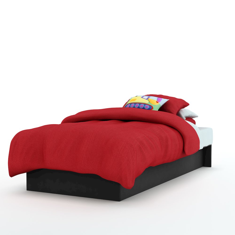 Libra Platform Bed, Pure Black