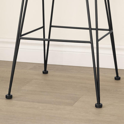 Balka Rattan Dining Chair, Set of 2, Rattan and Black