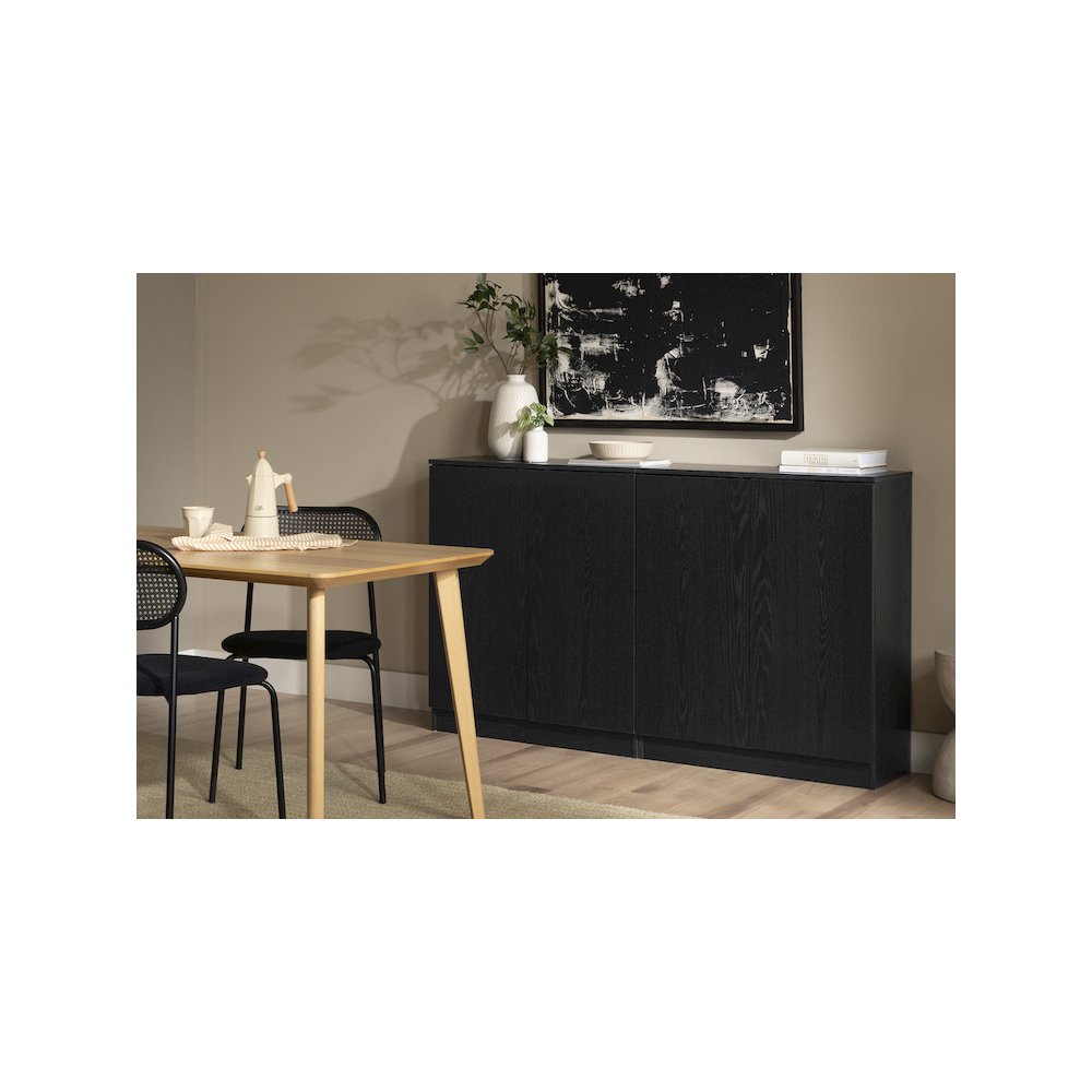 Arum Set of 2 Sideboards, Black Oak