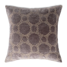 Moonbeam Heritage 19" Square Chenille Pillow, Set of 2 - Charcoal