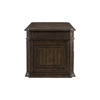 Executive Desk with Locking File Storage Drawers Home Office