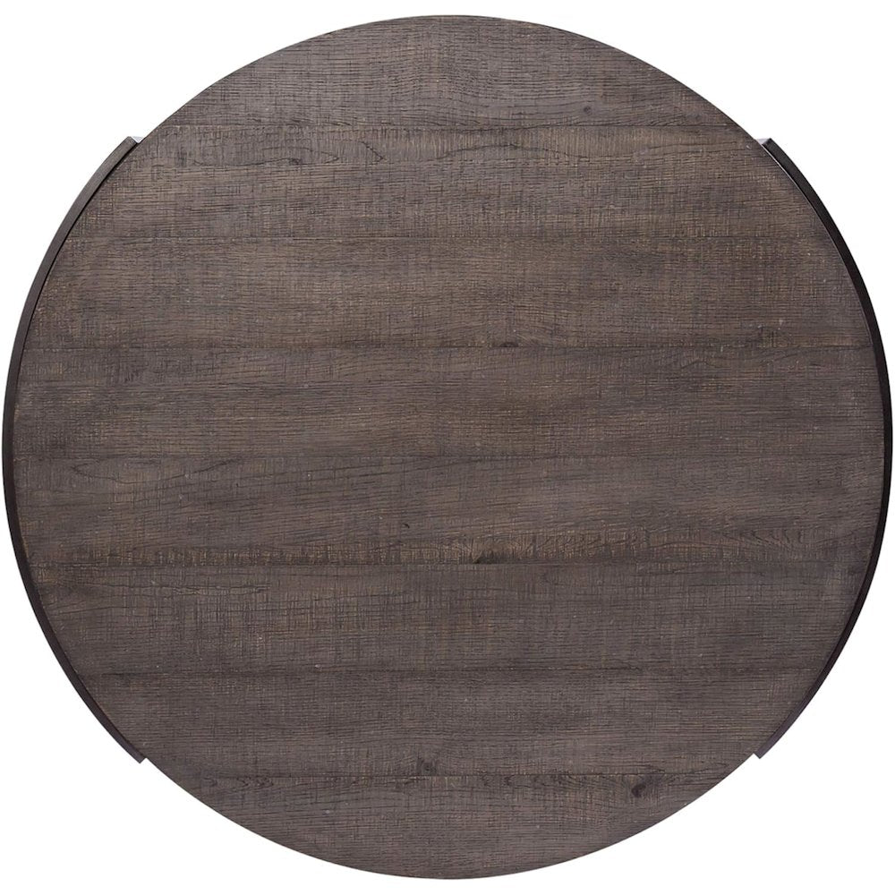 Modern View Round Cocktail Table in Gauntlet Gray