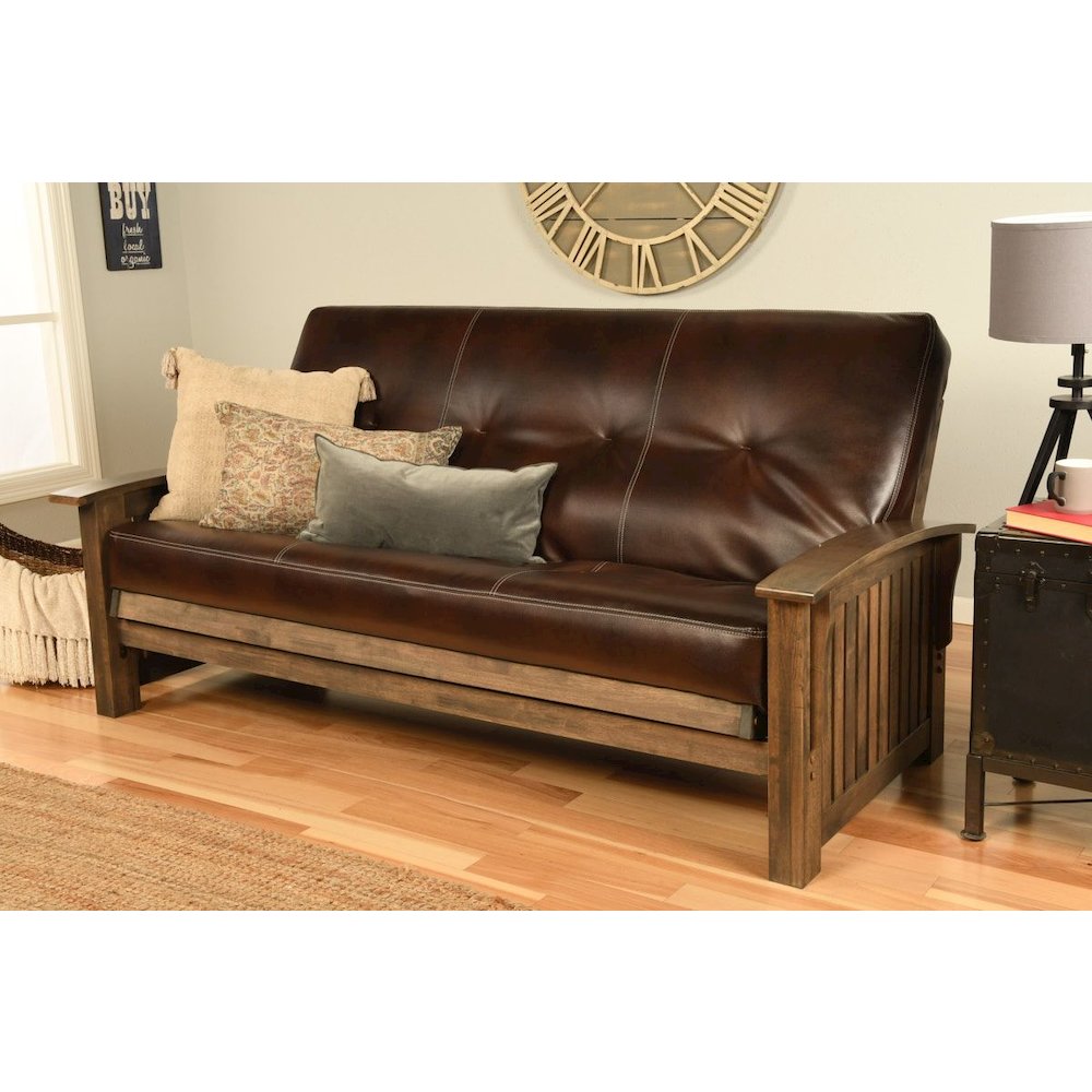 Washington Frame-Rustic Walnut Finish-Oregon Trail Java Mattress