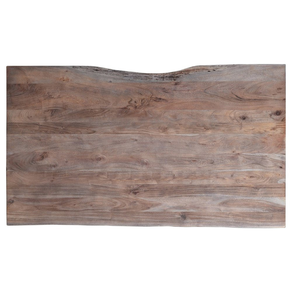 60" Dining Table Nature's Edge Slate Finish