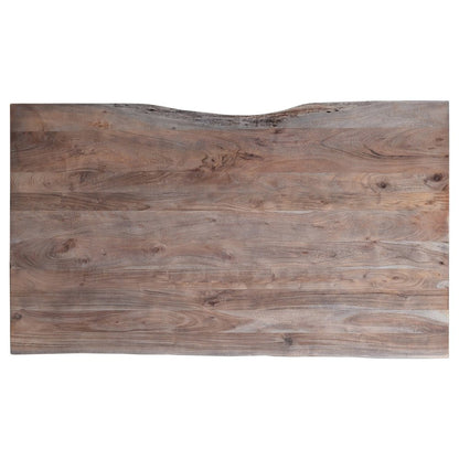 60" Dining Table Nature's Edge Slate Finish