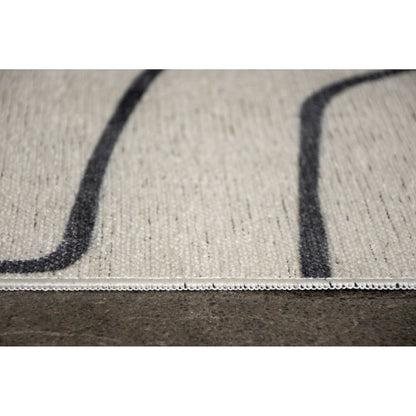 FALLON IVORY/ CHARCOAL 5 x 8 Indoor Rug