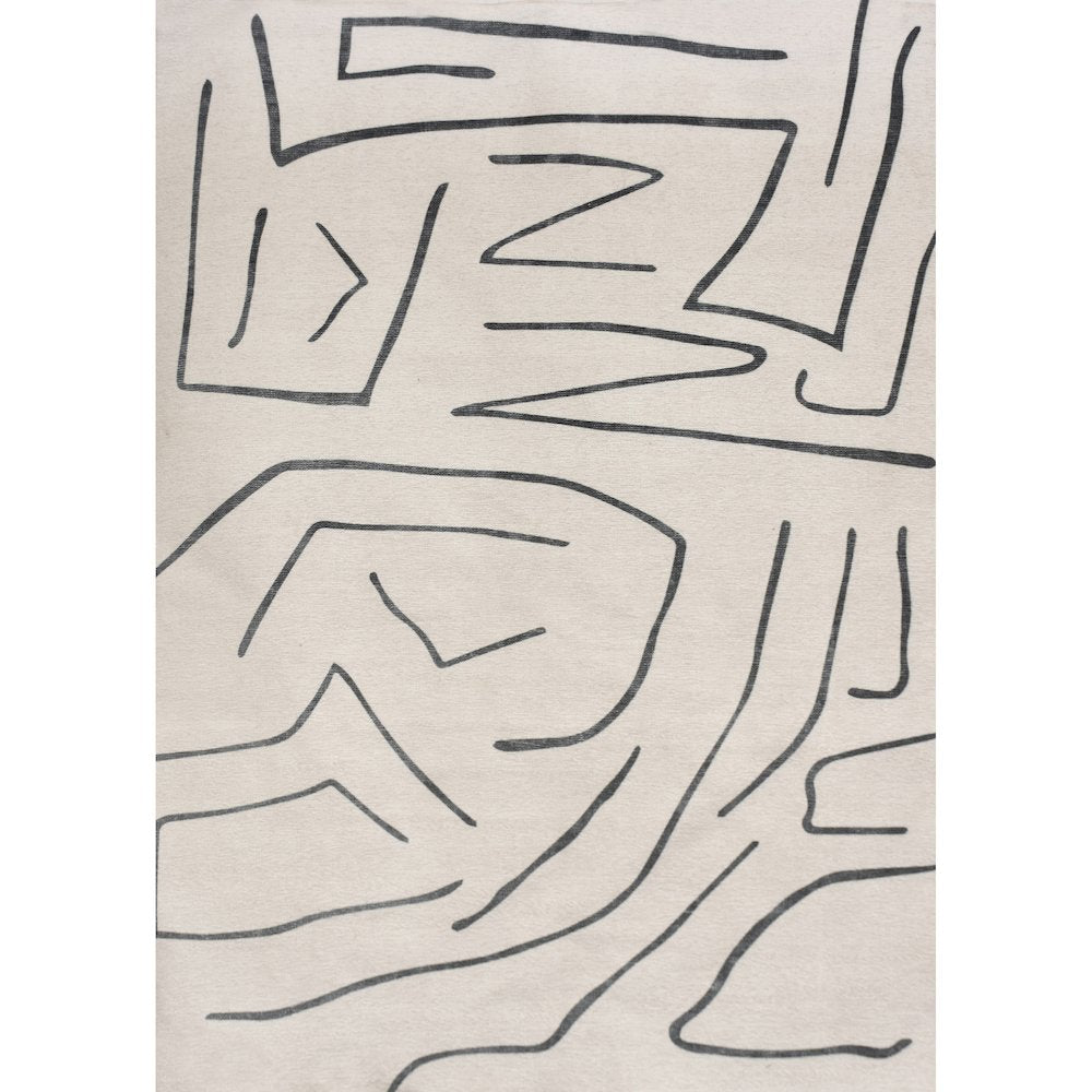 FALLON IVORY/ CHARCOAL 5 x 8 Indoor Rug