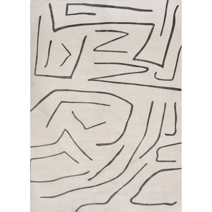 FALLON IVORY/ CHARCOAL 5 x 8 Indoor Rug