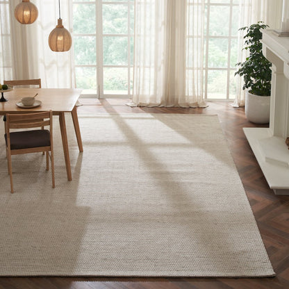 Bedford IV 7'10" X 10’2"  ft Handwoven Indoor Rug, Ivory