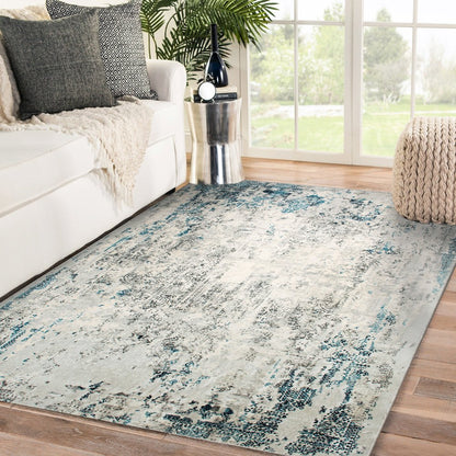 ARIELLA Blue/Grey 10 x 13 Indoor Rug