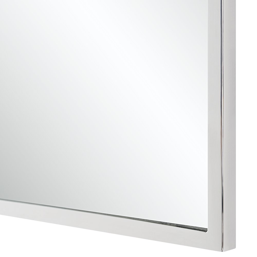 Plaka 36" H x 24" W Wall Mirror, Grey